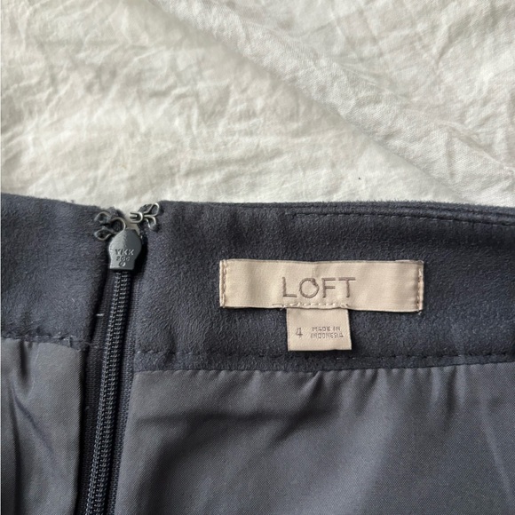 Navy Velvet Loft Skirt - Picture 2 of 3